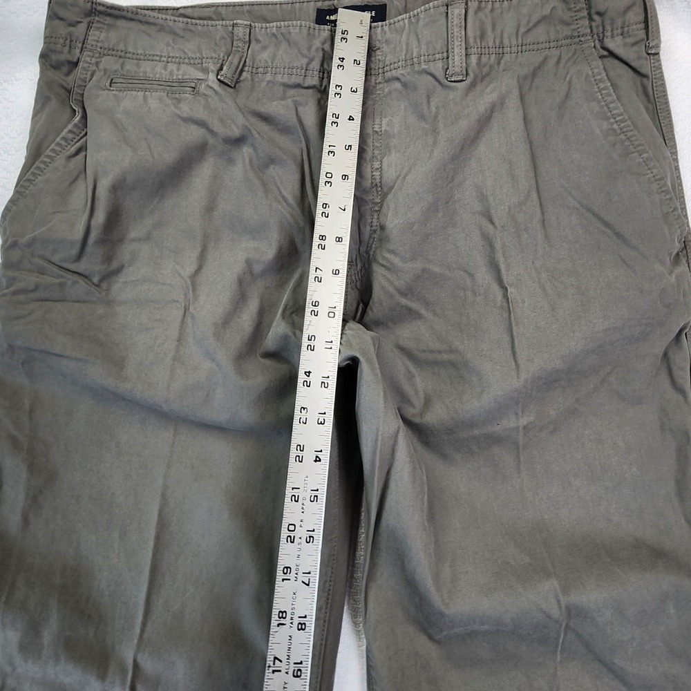 American Eagle 40x32 Gray Relaxed Straight Chino Pants Casual Workwear Gorpcore - Picture 8 of 11